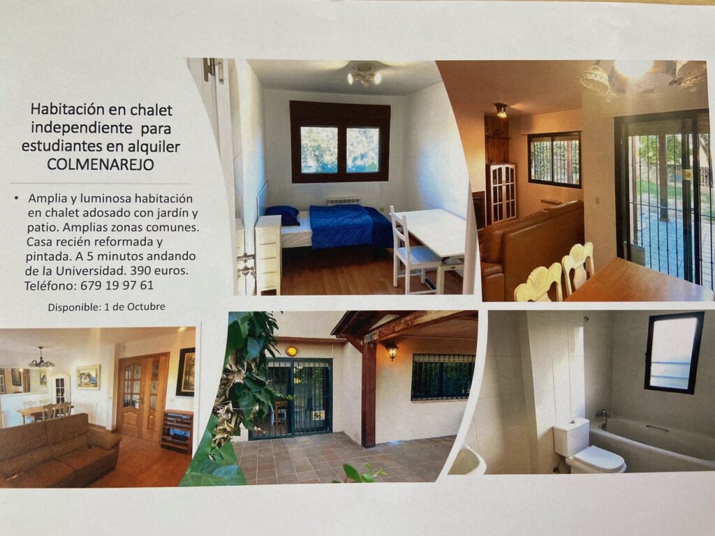 Imagen sobre Habitación en chalet independiente para estudiantes en alquiler COLMENAREJO